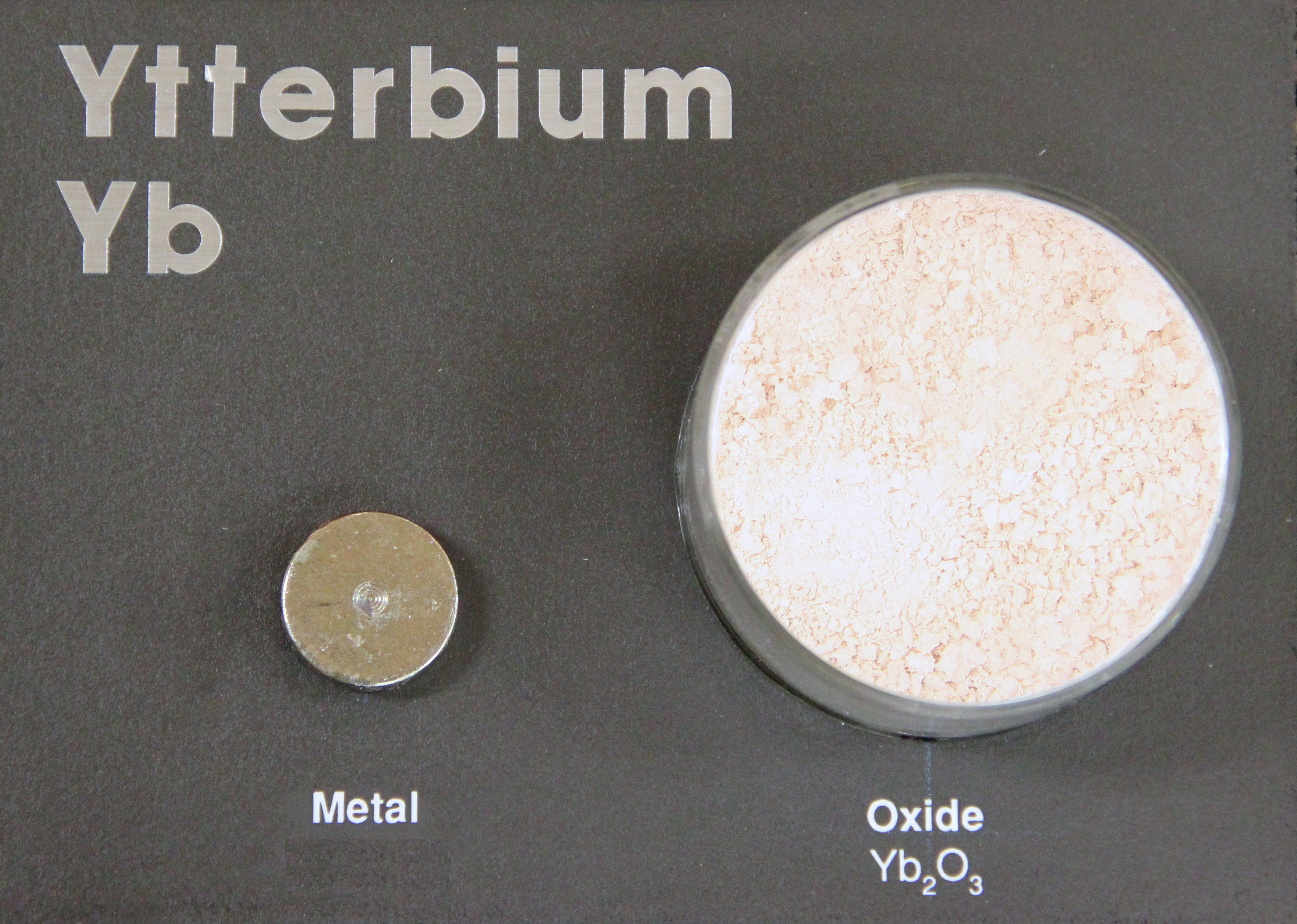 Ytterbium metal and oxide